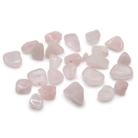 Sachet de 24 petites pierres roulées africaines - Quartz rose