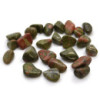 Sachet de 24 petites pierres roulées africaines - Unakite