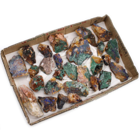 Spécimens minéraux - Azurite Malachite (environ 20 pièces)