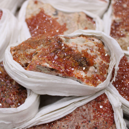 Spécimens minéraux - Vanadinite (environ 20 pièces)
