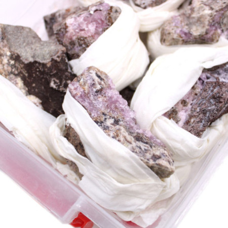 Spécimens minéraux - Calcite de cobalt (environ 25 pièces)