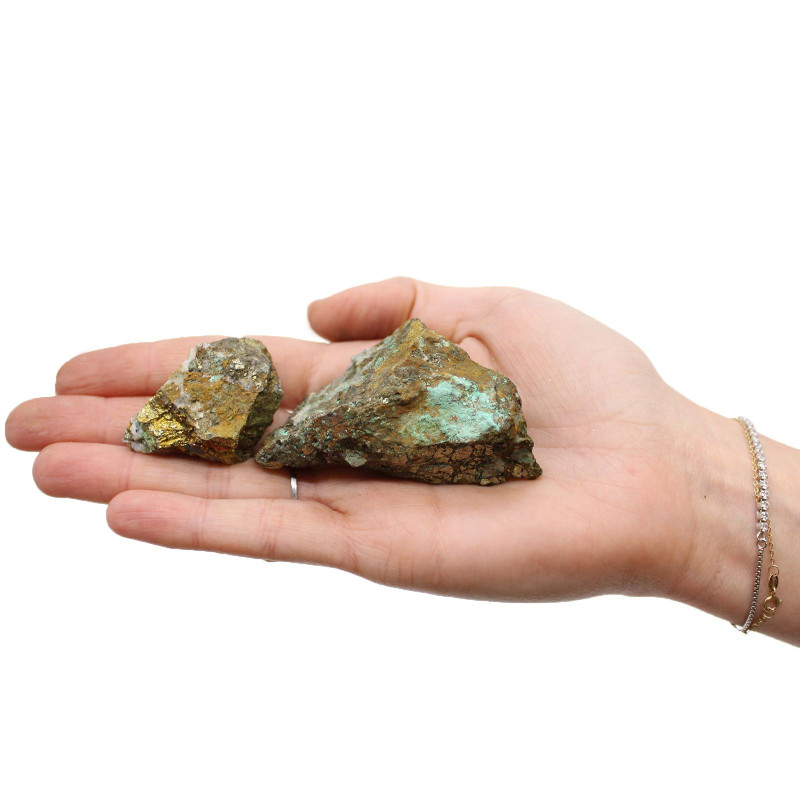 Spécimens minéraux - Chalcopyrite (environ 80 pièces)