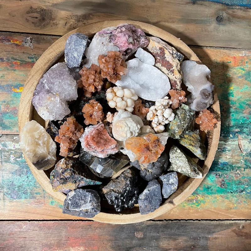 Spécimens minéraux - Chalcopyrite (environ 80 pièces)