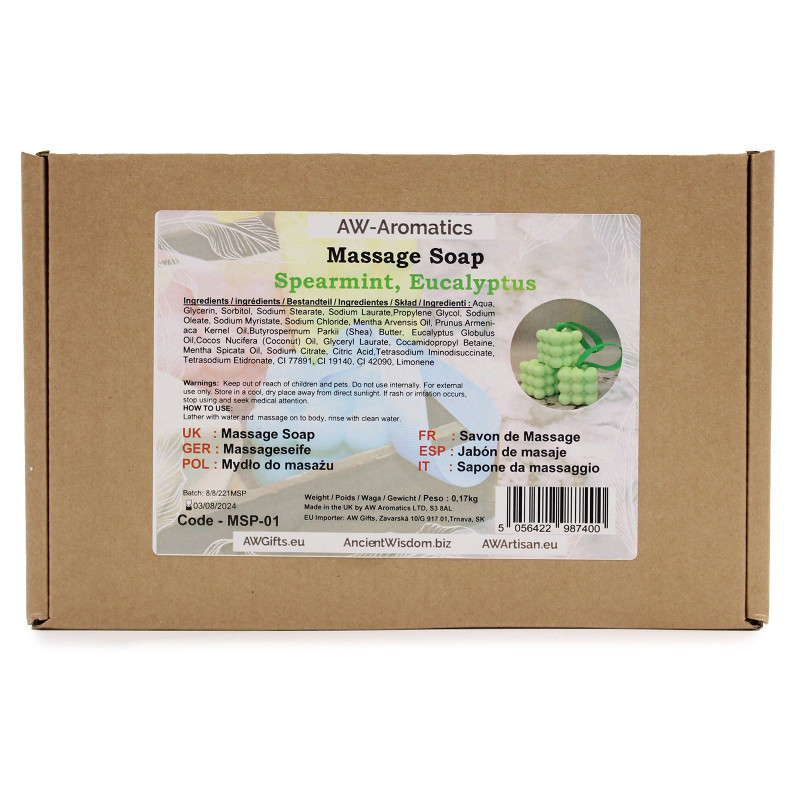 Savons de massage - Menthe verte et eucalyptus