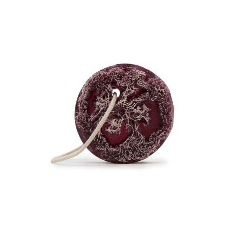 Savon exfoliant fruité sur corde - Raisin violet WL