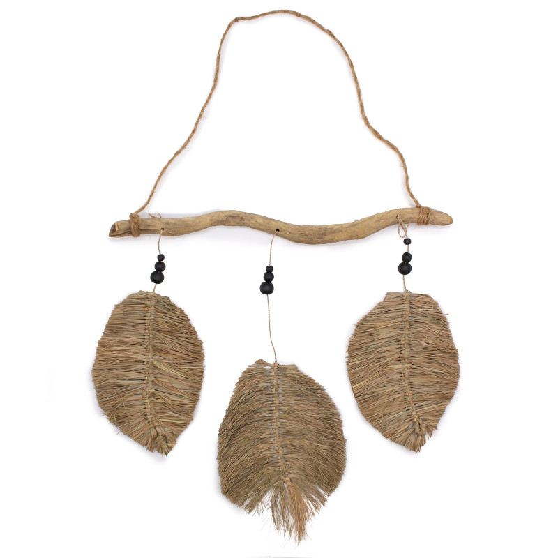 Feuilles de raphia en trois parties 46x53cm
