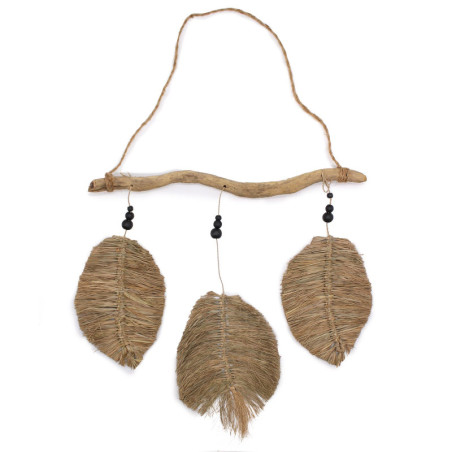 Feuilles de raphia en trois parties 46x53cm