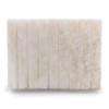 Porte-savon strié en onyx blanc