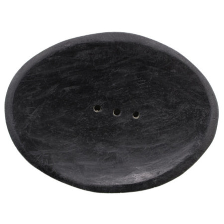 Porte-savon ovale en marbre noir
