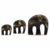 Ensemble de 3 éléphants artistiques