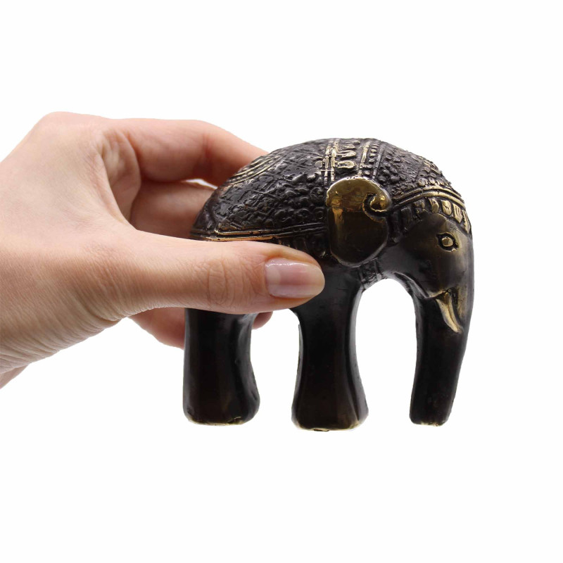 Ensemble de 3 éléphants artistiques
