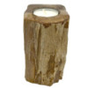 Bougeoir en bois pétrifié - Simple grand