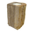 Bougeoir en bois pétrifié - Simple grand