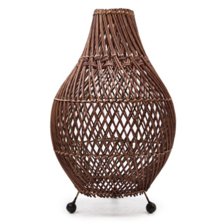 Lampes de table en rotin - Marron foncé