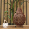 Lampes de table en rotin - Marron foncé