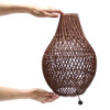 Lampes de table en rotin - Marron foncé
