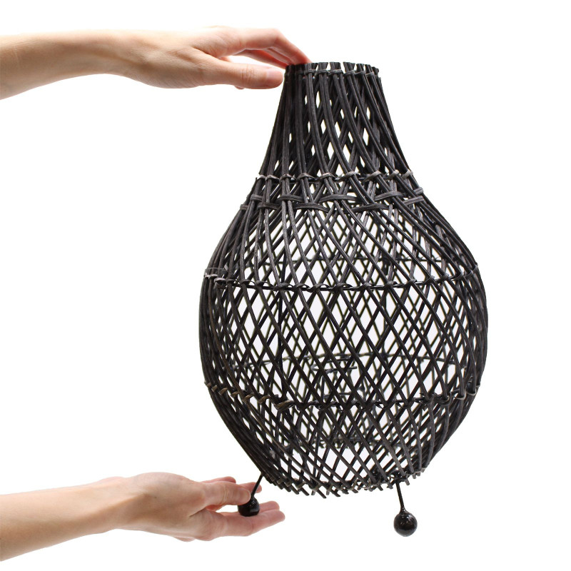 Lampes de table en rotin - Noir