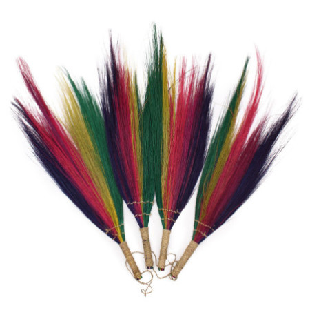 Set 4 - Balai de la pampa - Couleurs arc-en-ciel
