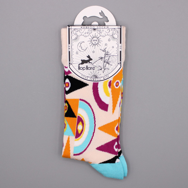 Chaussettes en bambou Hop Hare (41-46) - Mauvais œil psychédélique