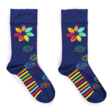 Chaussettes en bambou Hop Hare (41-46) - Chakra arc-en-ciel