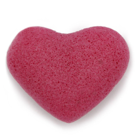 Éponge Konjac Coeur - Rose
