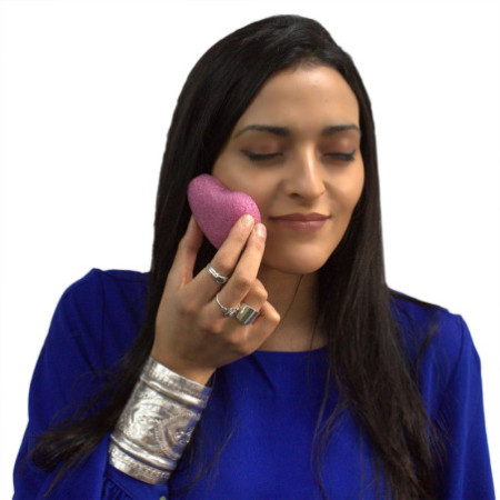 Éponge Konjac Coeur - Rose