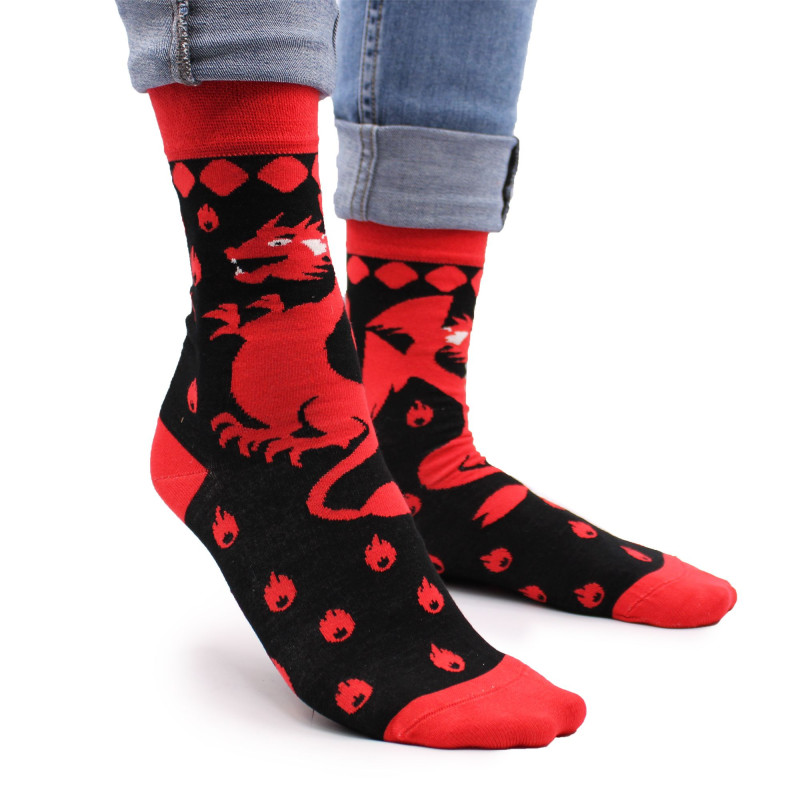Chaussettes en bambou Hop Hare (36-40) - Red Dragons