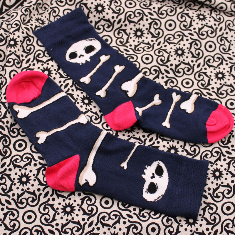 Chaussettes en bambou Hop Hare (36-40) - Crânes et os