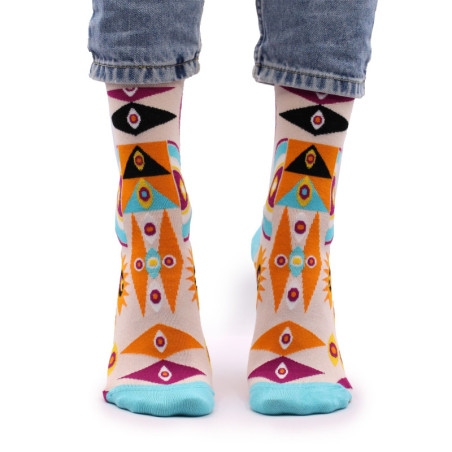 Chaussettes en bambou Hop Hare (36-40) - Mauvais œil psychédélique