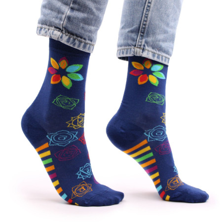 Chaussettes en bambou Hop Hare (36-40) - Chakra arc-en-ciel