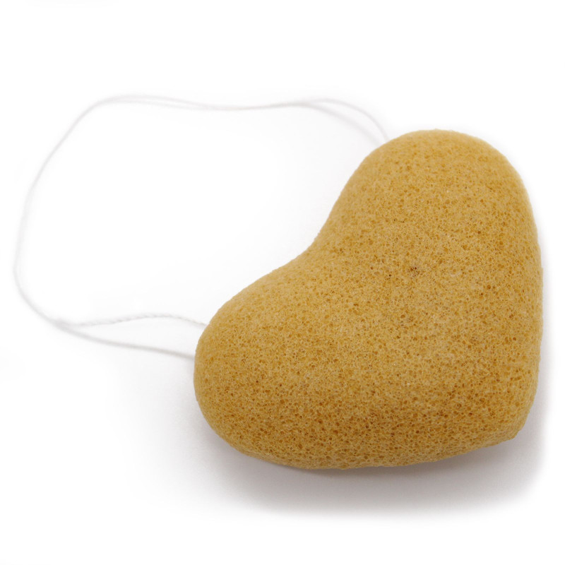 Éponge Konjac Coeur - Pêche