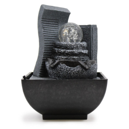 Fontaine de table - 18 cm - Formation rocheuse en cascade