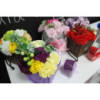 Bouquet de fleurs de savon - Rose rose et œillet