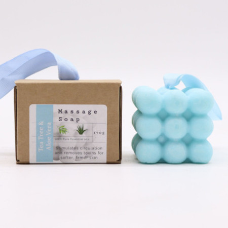 Coffret de savons de massage individuels - Arbre à thé et aloe vera