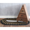 Jonc de mer ovale noir, blanc et beige - Classique - 60 x 120 cm