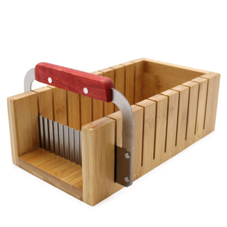 Ensemble de coupe-savon en bois - Coupe-savon ondulé et droit