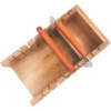 Ensemble de coupe-savon en bois - Coupe-savon ondulé et droit