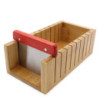 Ensemble de coupe-savon en bois - Coupe-savon ondulé et droit