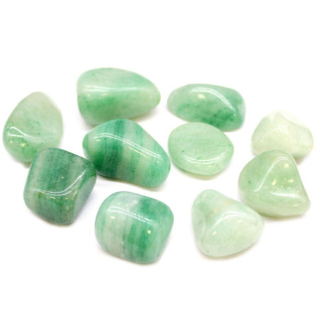 Lot de 18 pierres roulées XL - Aventurine Xtra Light