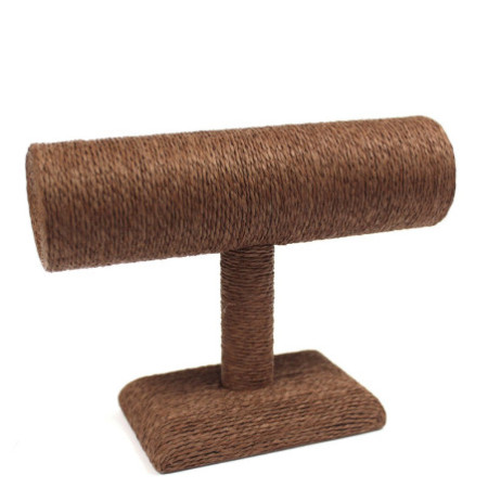 Petit support de bracelet en « T » - Chocolat