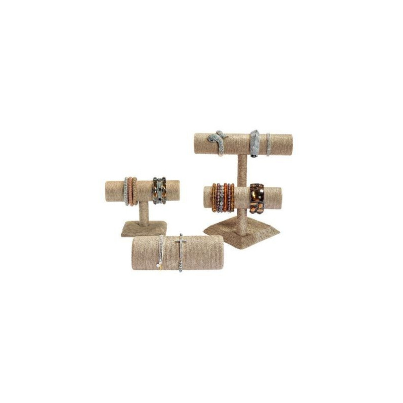 Support de bracelet moyen en « T » - Café