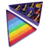 Coffret cadeau de bols chantants pyramidaux Chakra