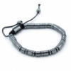 Bracelet Shamballa en hématite magnétique - Cylindres et cercles