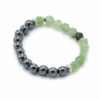 Bracelet en pierres précieuses à facettes - Jade magnétique