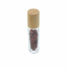 Flacon roller 5 ml en pierre Jaspe rouge - bouchon bois