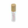 Flacon roller 5 ml en pierre Quartz rose - bouchon bois