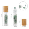 Flacon roller 5 ml en pierre Aventurine - bouchon bois
