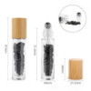Flacon roller 5 ml en pierre Tourmaline noire - bouchon bois
