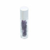 Flacon roller 5 ml en pierre Améthyste - bouchon argenté