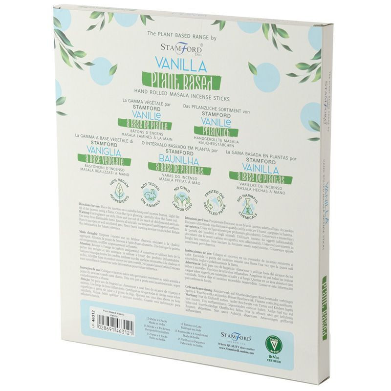 Bâtonnets d'encens Masala à base de plantes - Vanille